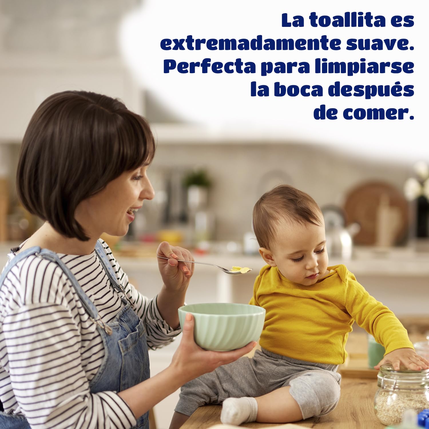 Kindii Toallitas secas para bebé Pure&Dry - (50 Piezas) Toalla facial desechable - Toallitas a granel, accesorios para bebé, multifuncional, 100% algodón - 50 Piezas — view 5