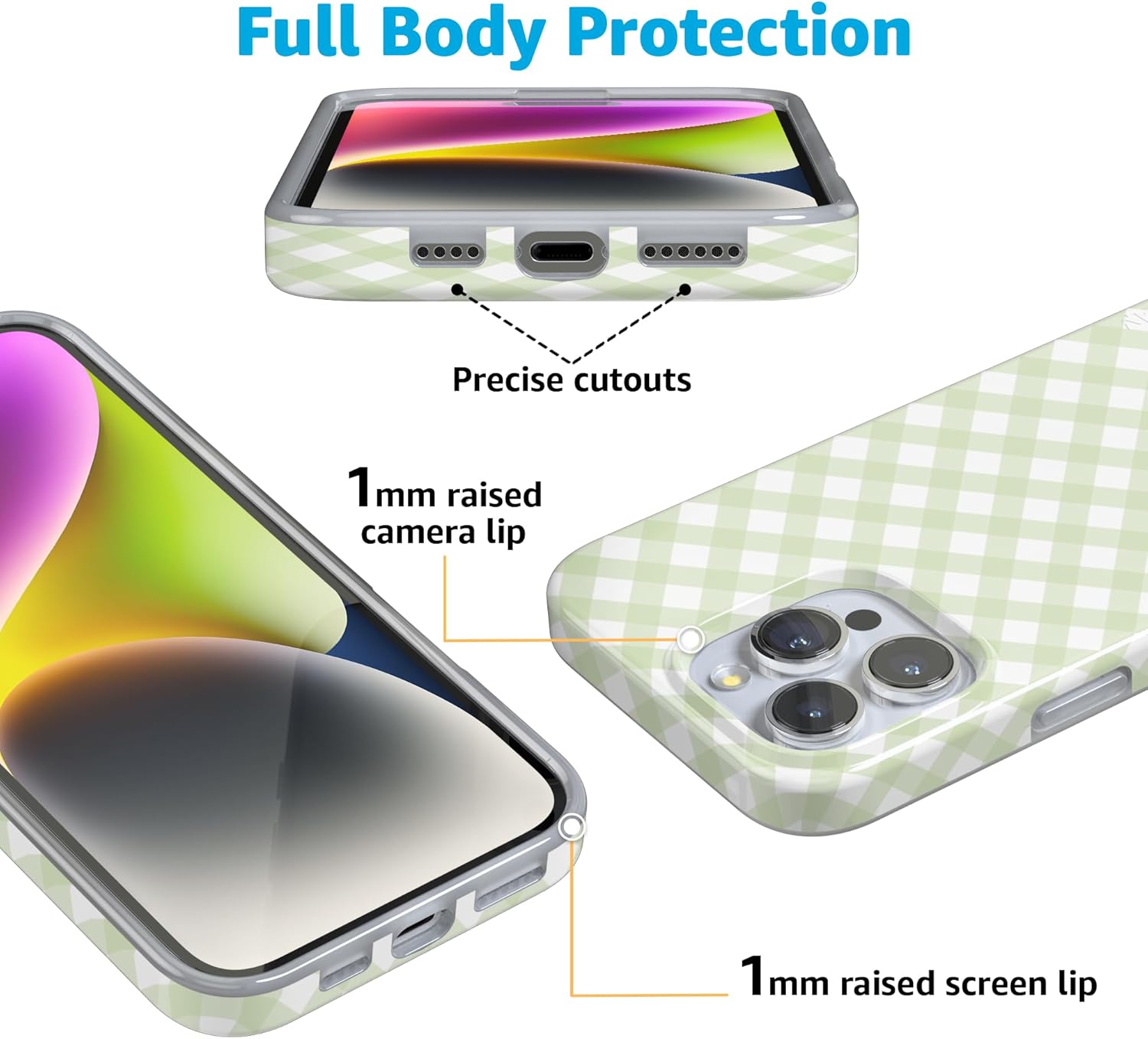 Casely iPhone 16 Pro Case | Mint Lattice | Sunday Best | Compatible with MagSafe | Classic Ultra Slim Design