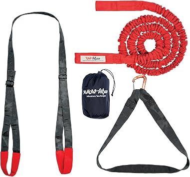MoTowWhee - The Original Bungee Tow Rope for Motorcycles | E-Bikes Extra Strong Stretch Pull Strap for Recovery Towing MoTowWhee Kit