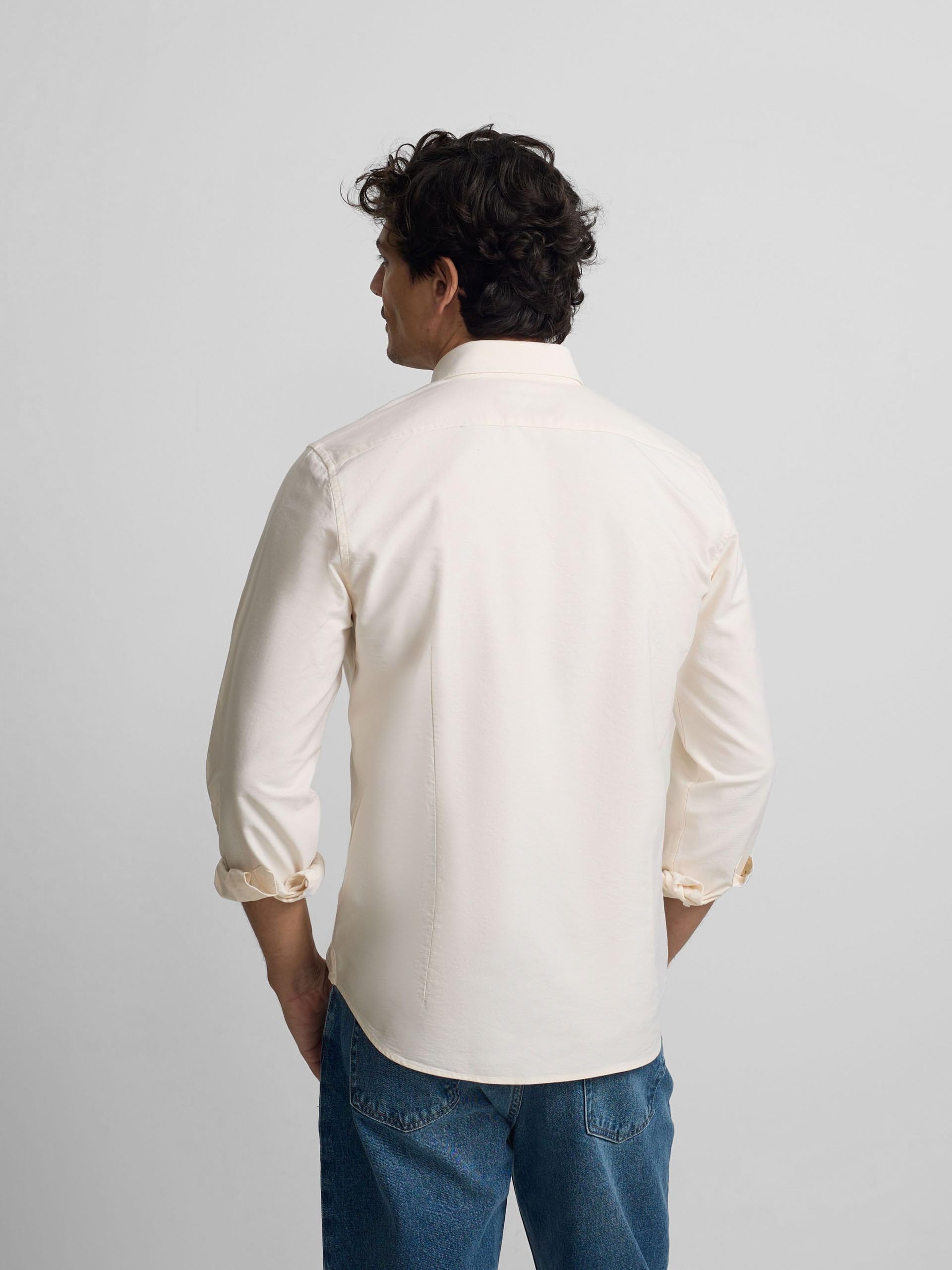 SILBON Camisa Sport Oxford para Hombre