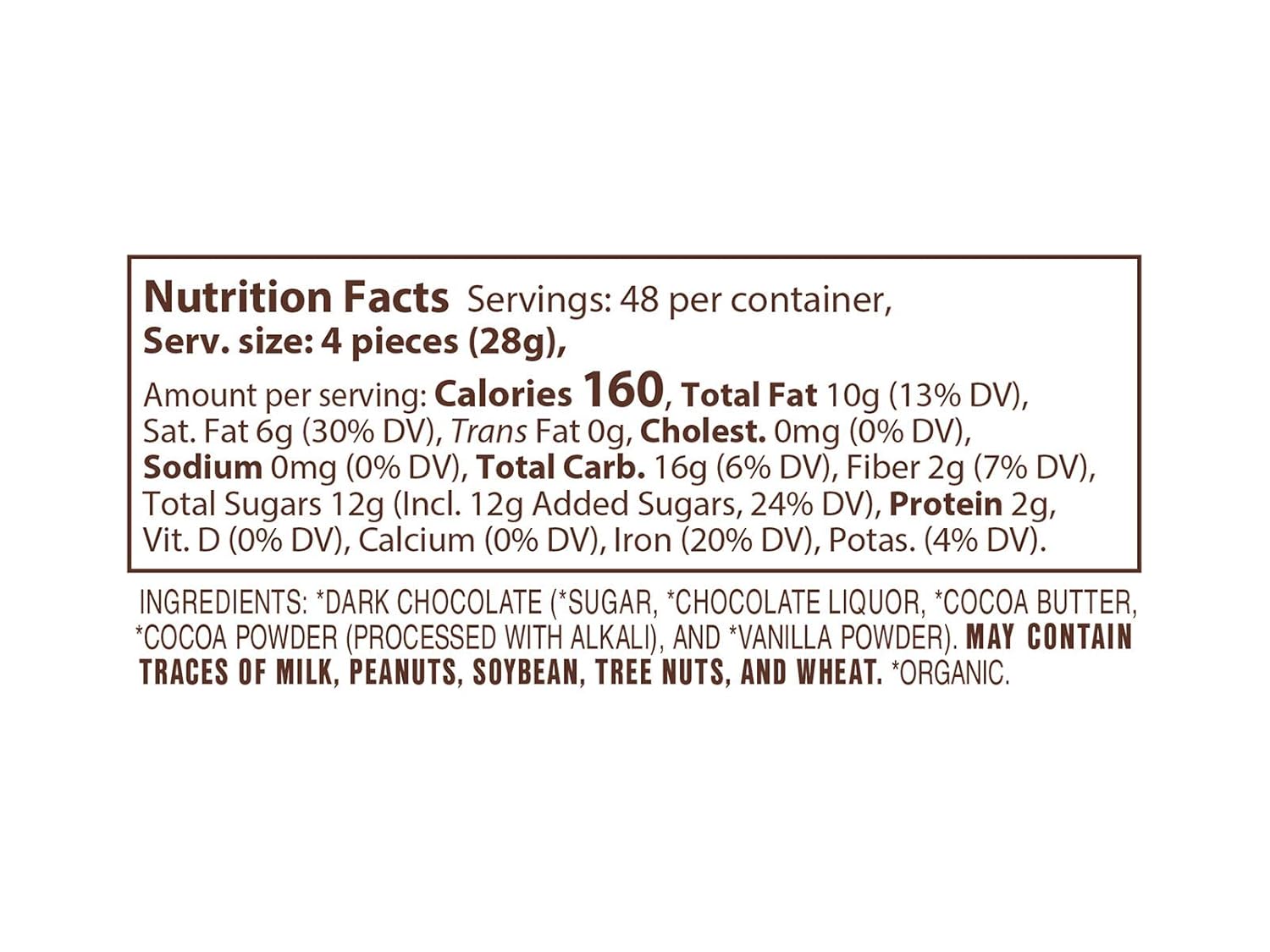 Lake Champlain Bulk Organic Dark Chocolate Coins, 180 Pieces, 3 Pounds