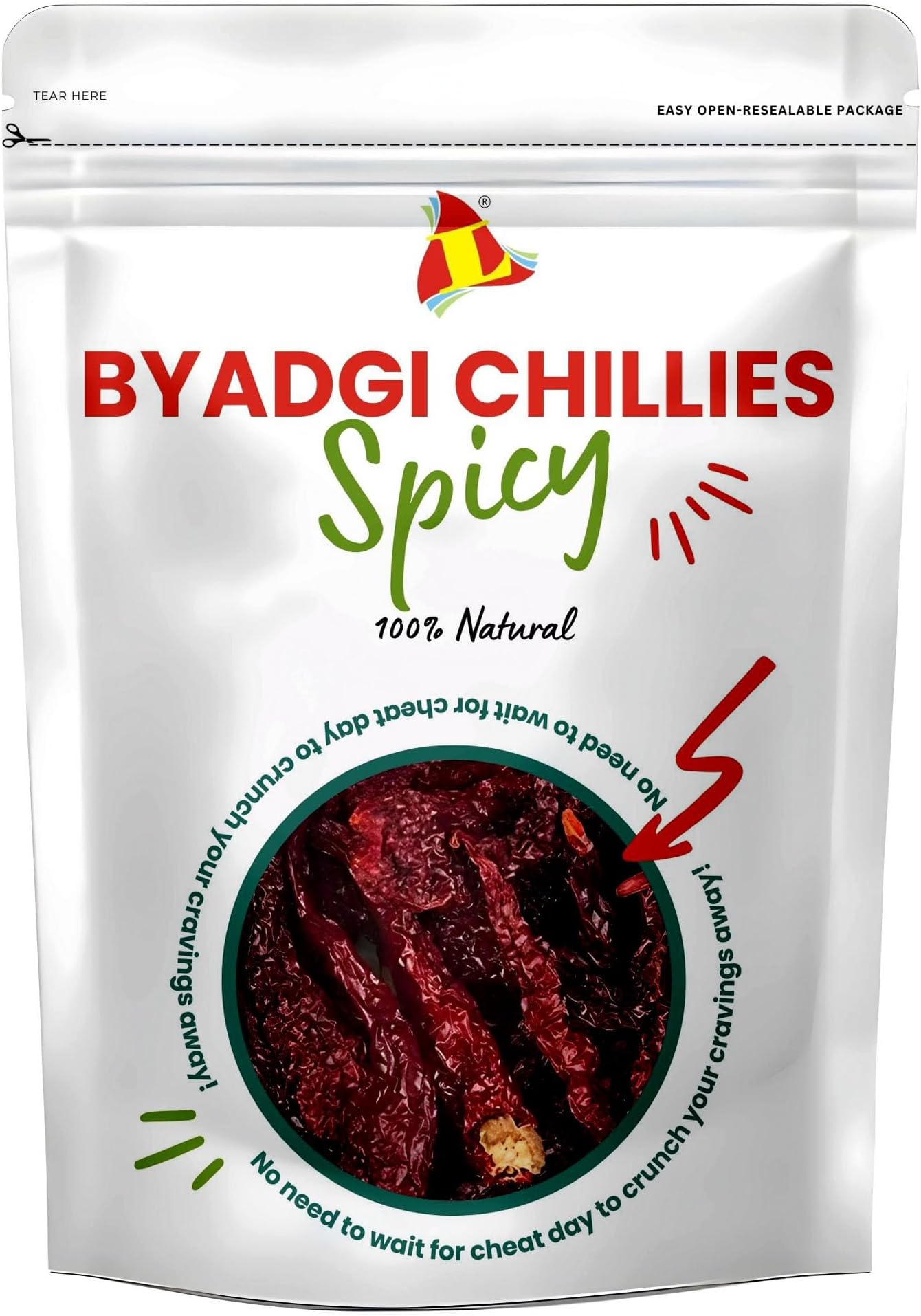 LEEVE Byadgi (Bedgi) Chilli Whole 1 kg | Deep Red Color Chilli | Low Spice High Color | Natural Indian Dry Red Chilli | Perfect for Cooking & Tadka