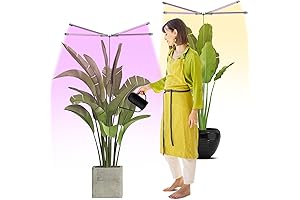 LED Plant Grow Light Stand: 2-Pack Full Spectrum Indoor Grow System