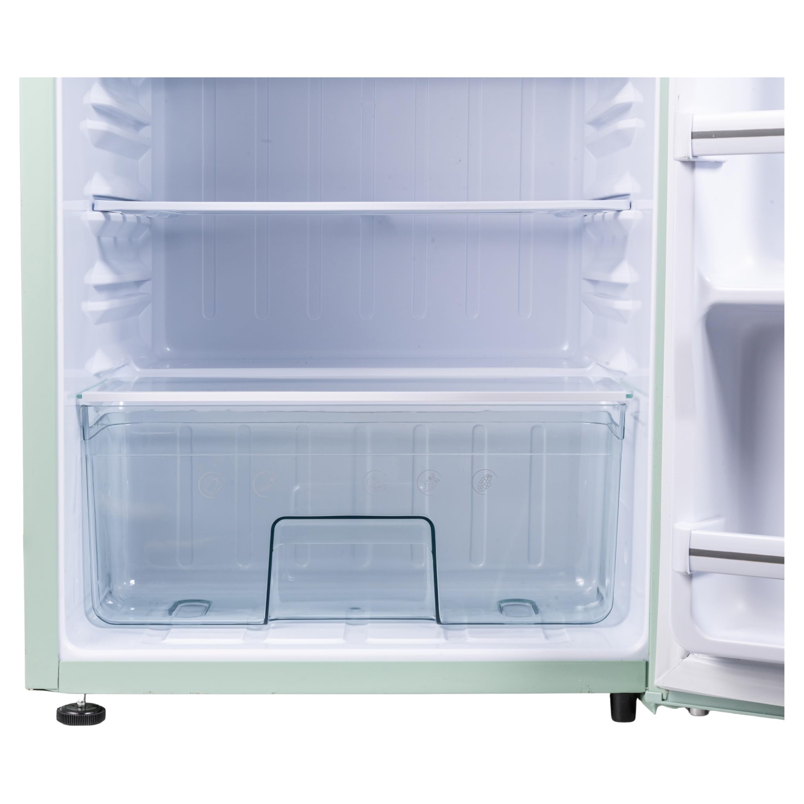 Frigorifero vintage monoporta 100 L. 44,9X48,3X88,2 cm, acquamarina, Kooper