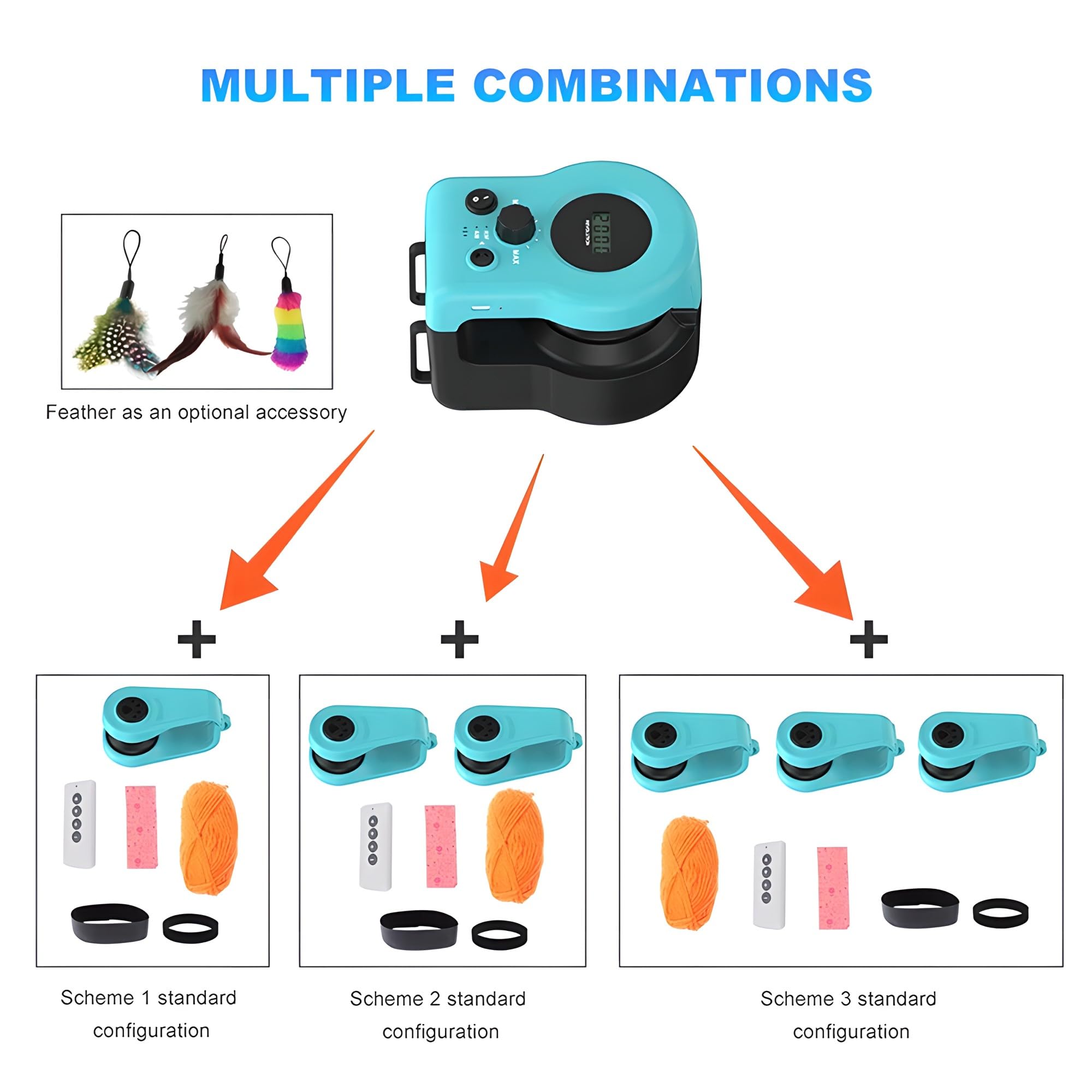Jouet interactif pour chat pour jouer à l'intérieur, télécommande électronique automatique avec corde mobile pour encourager la course, la poursuite et l'exercice