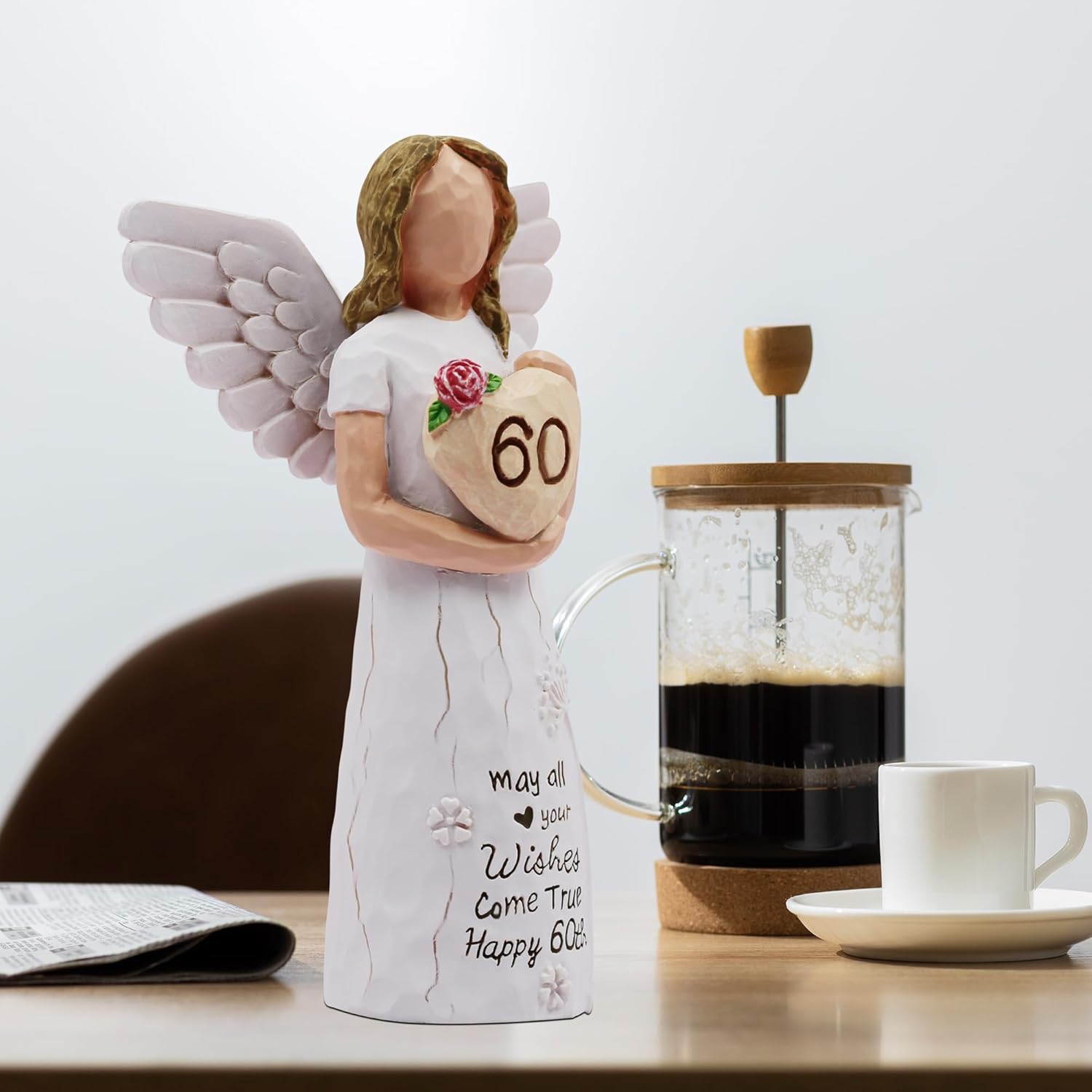 60th Birthday Gifts for Women, Gifts for 60th Birthday Women, Sculpted Hand-Painted Figurine - Image 4