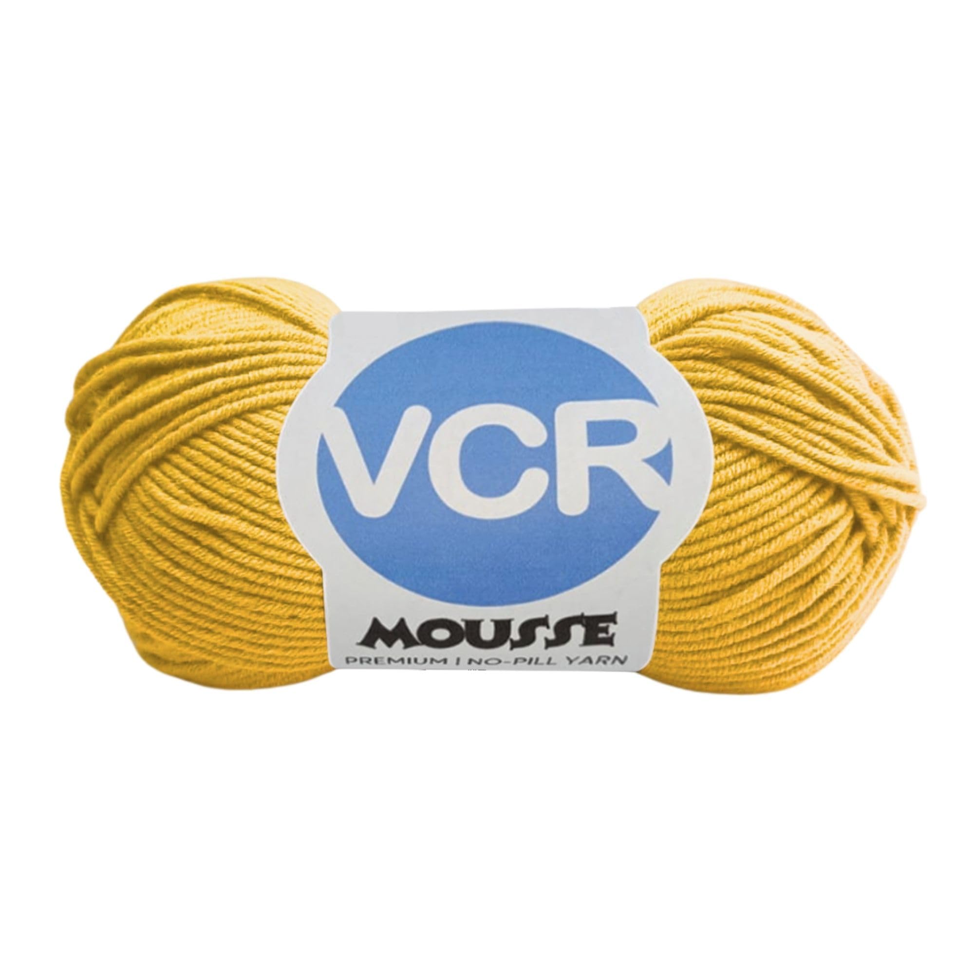 VCR 4ply Yellow Mellow Yarn, 100 Grams Hank, 190 Meters Length, Acrylic Ball for Crochet and Knitting, Soft Crosia Threads, Pack of 1 Yarn, Suitable for DIY Crafts