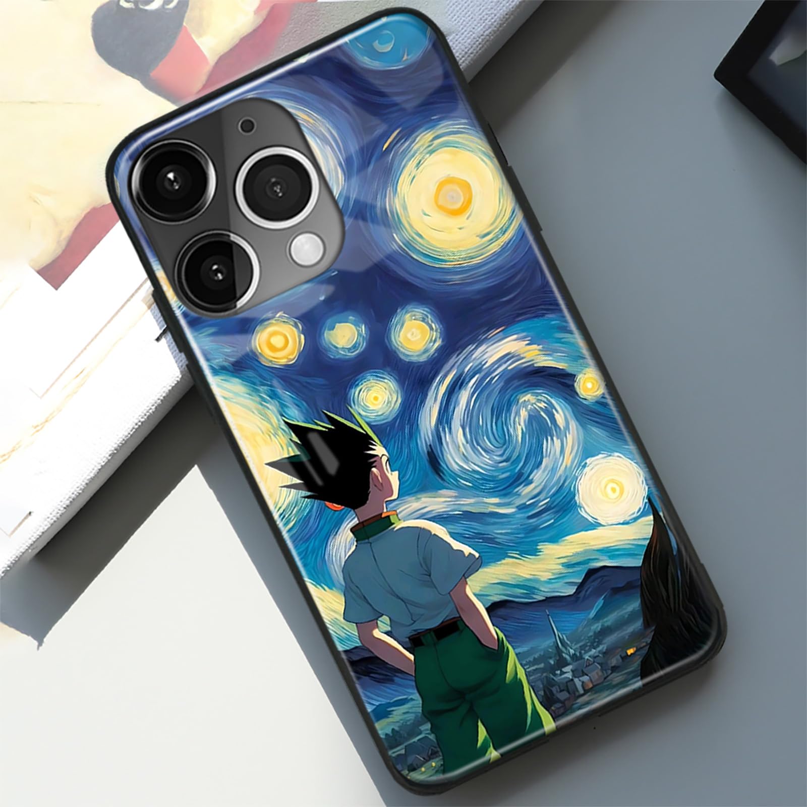 Amazon.com: Gon Japanese Anime Phone Case for iPhone 15, 9H Glass