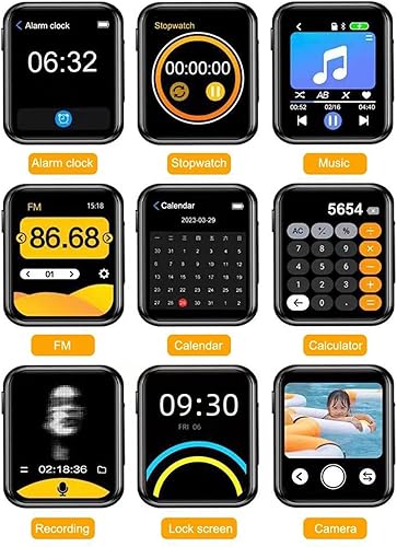 Miniatura 6 de Reproductor de música MP3 de alta fidelidad portátil, pantalla táctil de 2 pulgadas, reproductor multimedia MP4 integrado, altavoz, grabación de