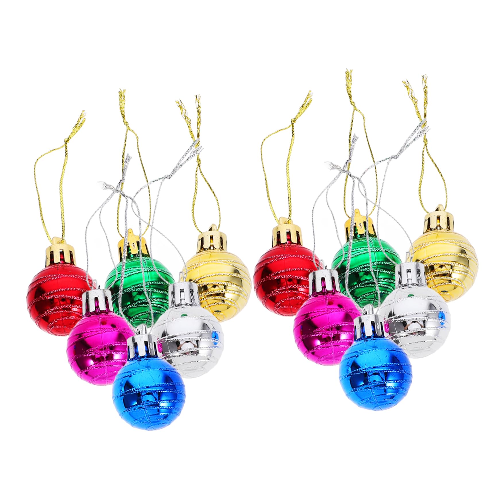 12stücke Hänge-Ornamente Für Weihnachtsbaum Kugelform Hänge-Dekoration Für Innenraum Weihnachtsbaum-Dekoration Party-Dekorationen