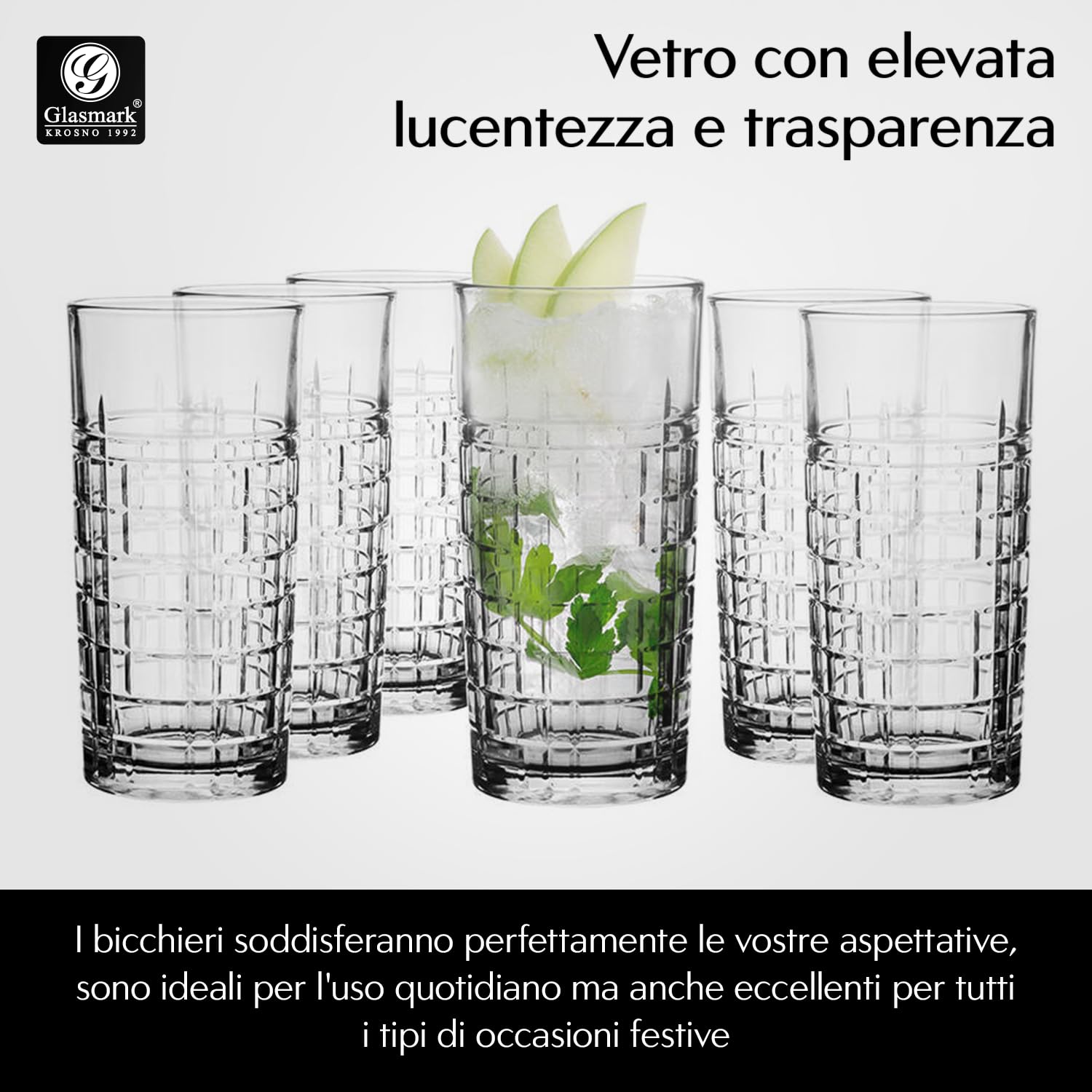 Glasmark KROSNO 1992 Vetro basso 230ml KPL6