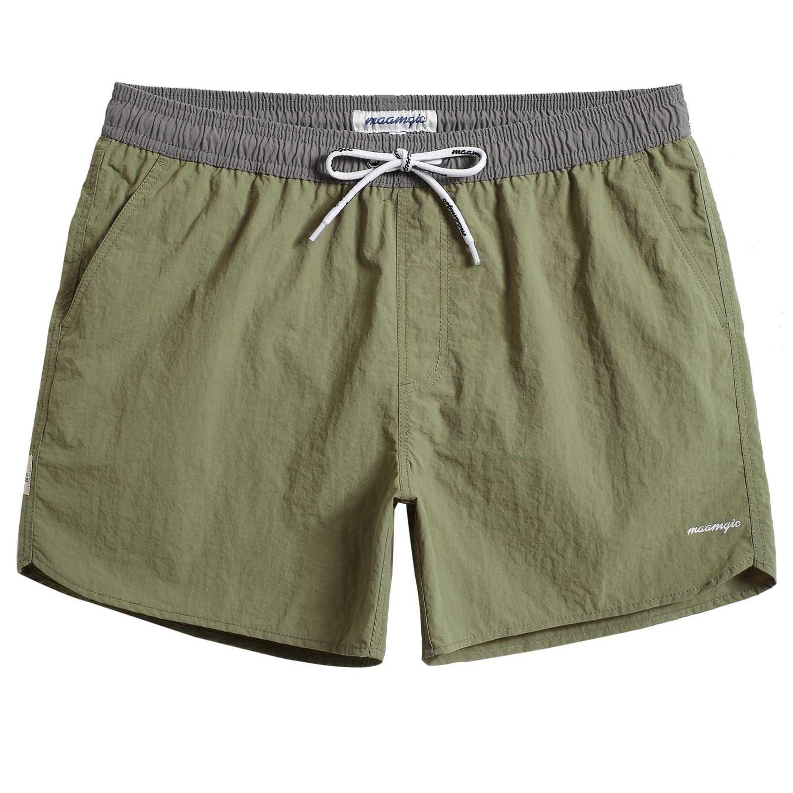 MaaMgic Mens Swim Trunks with Mesh Lining Quick Dry Mens Bathing Suit Shorts — view 7
