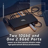 Vista 2 de OWC Dock de red dual Thunderbolt 5 de 10 GbE
