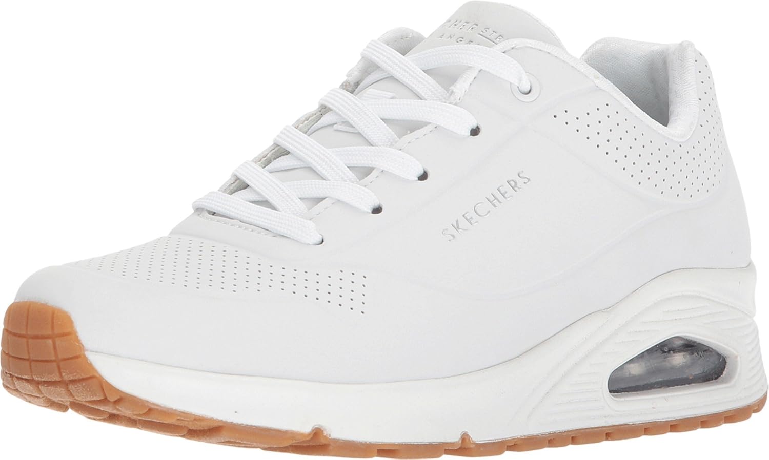 Skechers Womens Uno - Stand on Air White 10 B - Medium