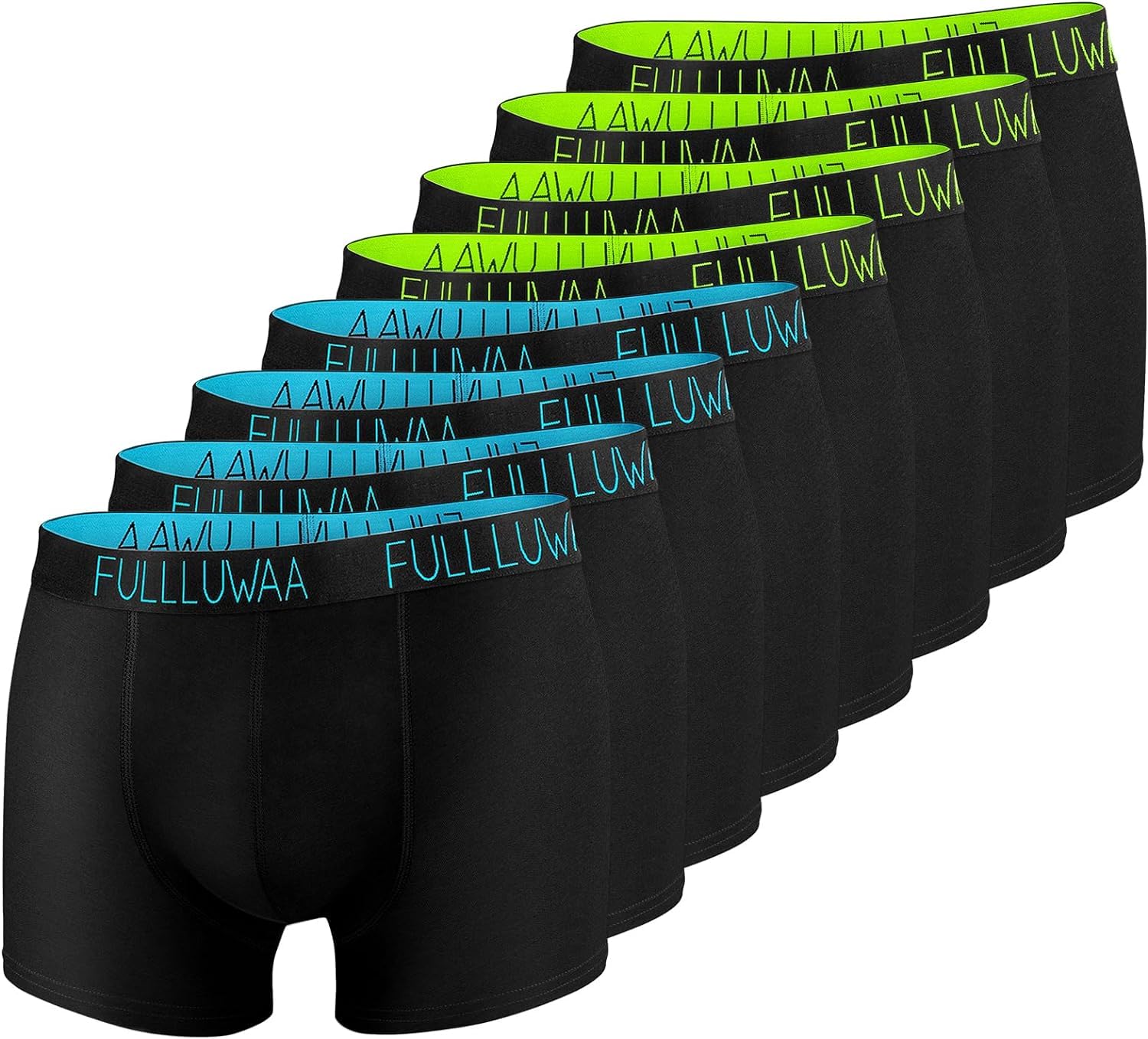 Fullluwaa Boxershorts Herren 8er Pack Baumwolle, Weich & Elastischer Bund | Retroshorts Boxer Unterhosen Männer, Etikettenlos, Bequem, Hautfreundlich & Atmungsaktiv, Nach vielen Wäschen kaum verformbar