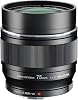 OM SYSTEM M.Zuiko Digital ED 75 mm F1.8 Lens, Fast Fixed Focal Length, Suitable for All MFT Cameras Olympus OM-D & Pen Models, Panasonic G Series, Black