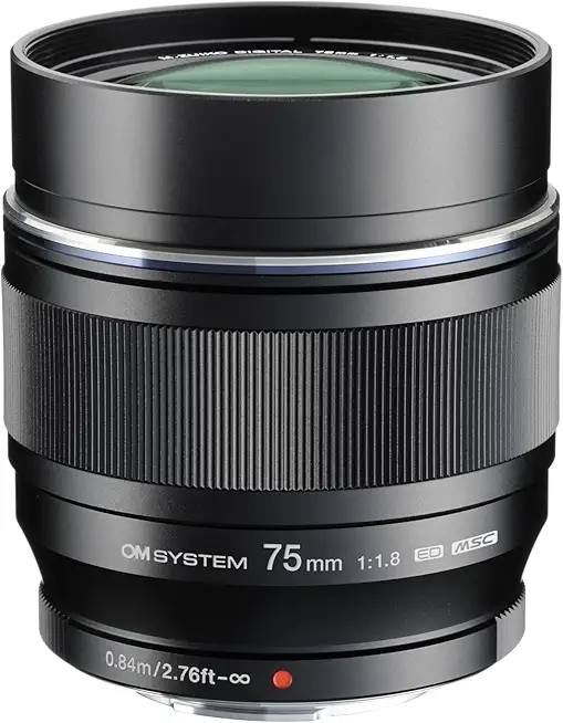 OM SYSTEM M.Zuiko Digital ED 75mm f/1.8 Micro Four Thirds