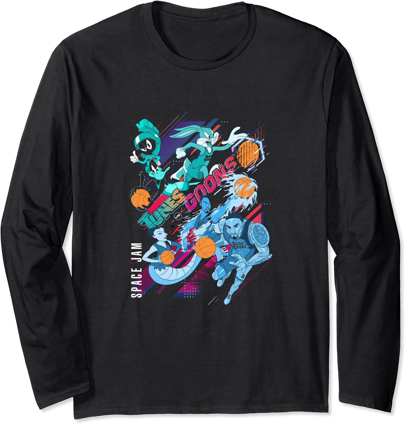 Space Jam: A New Legacy Group Shot Toons VS Goons Long Sleeve T-Shirt