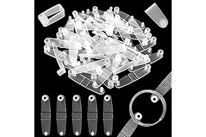 100-Piece Crystal Plastic Keychain Clips for Convenience and Craft