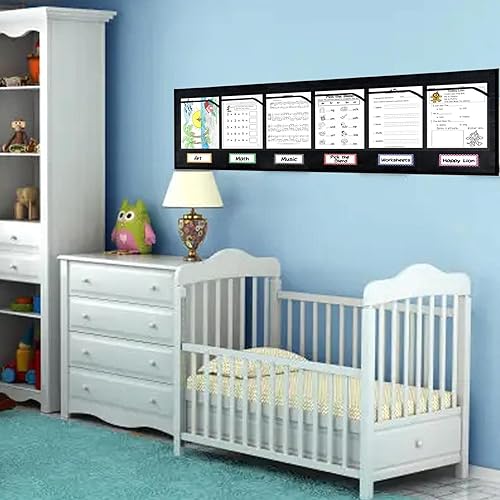 Miniatura 3 de Organizador de archivos de almacenamiento de pared  Carpetas de archivos para colgar en la pared, 6 bolsillos, organizador multiusos para el aula