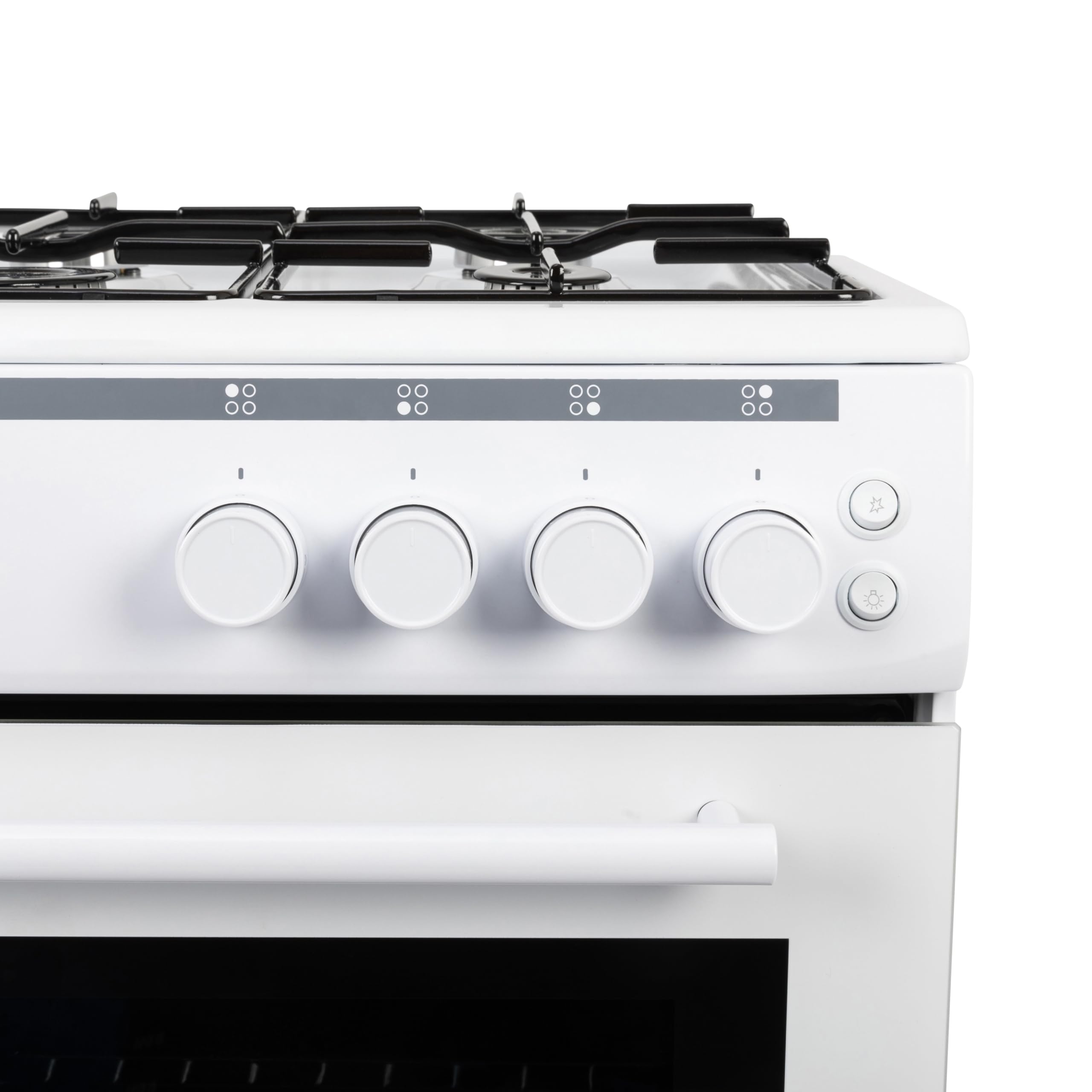 Willow WGS50CW 50cm Freestanding Single Cavity Gas Cooker with 4 Burners - White — view 5