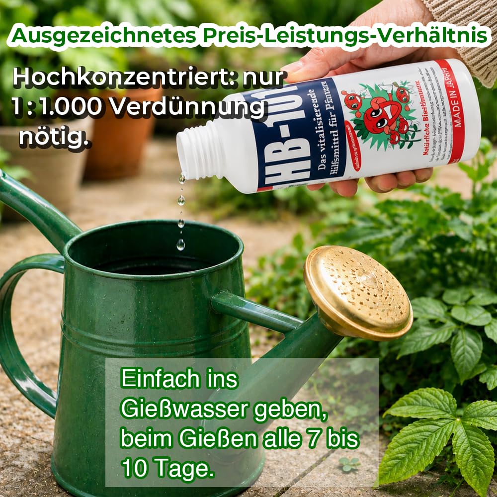 HB-101 Naturalny biostymulant (50 ml) – Rewitalizujące narzędzie dla wszystkich roślin, w 100% naturalne i wolne od chemikaliów