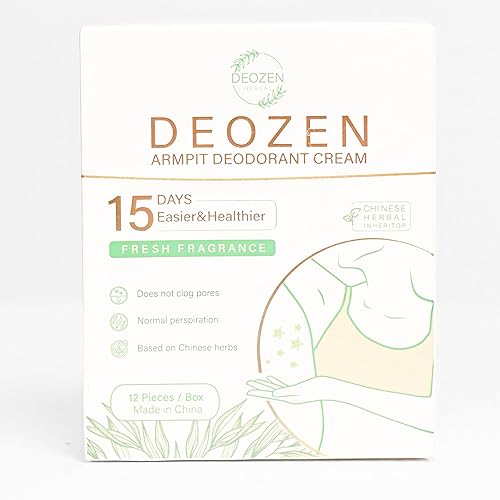 Deozen Crema desodorante axila  Desodorante natural para mujeres y hombres, herbario  Dura hasta 15 días por aplicación