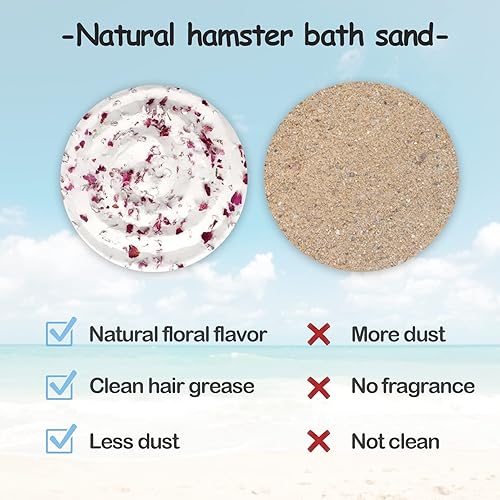 Miniatura 3 de Arena de baño de hámster, arena natural sin polvo, arena de baño, arena del desierto, flor perfumada, arena limpia para orinal para animales