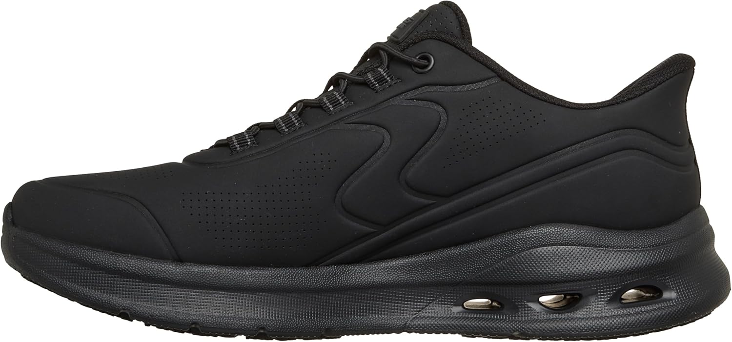 Skechers Mens Microfiber Glide Step Athletic Slip-on Sneakers with Hands Free Slip-ins