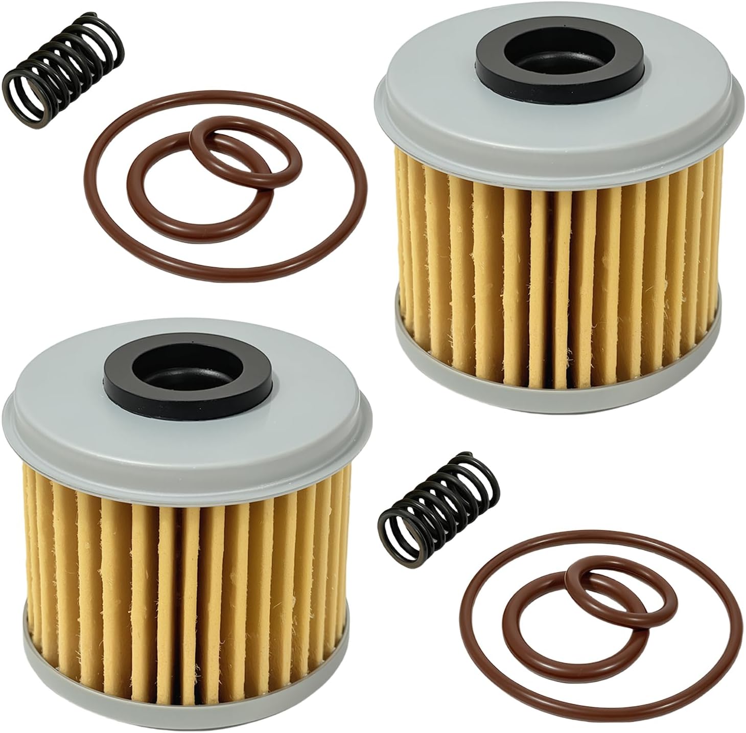 Oil Filter with O-Ring Springs for TRX450R CRF150R CRF150R CRF150RB CRF250R CRF250X CRF450R CRF450X Sportrax 450 TRX450R 2x4, 15412-MEN-671 Oil Filter Element-2 Pack