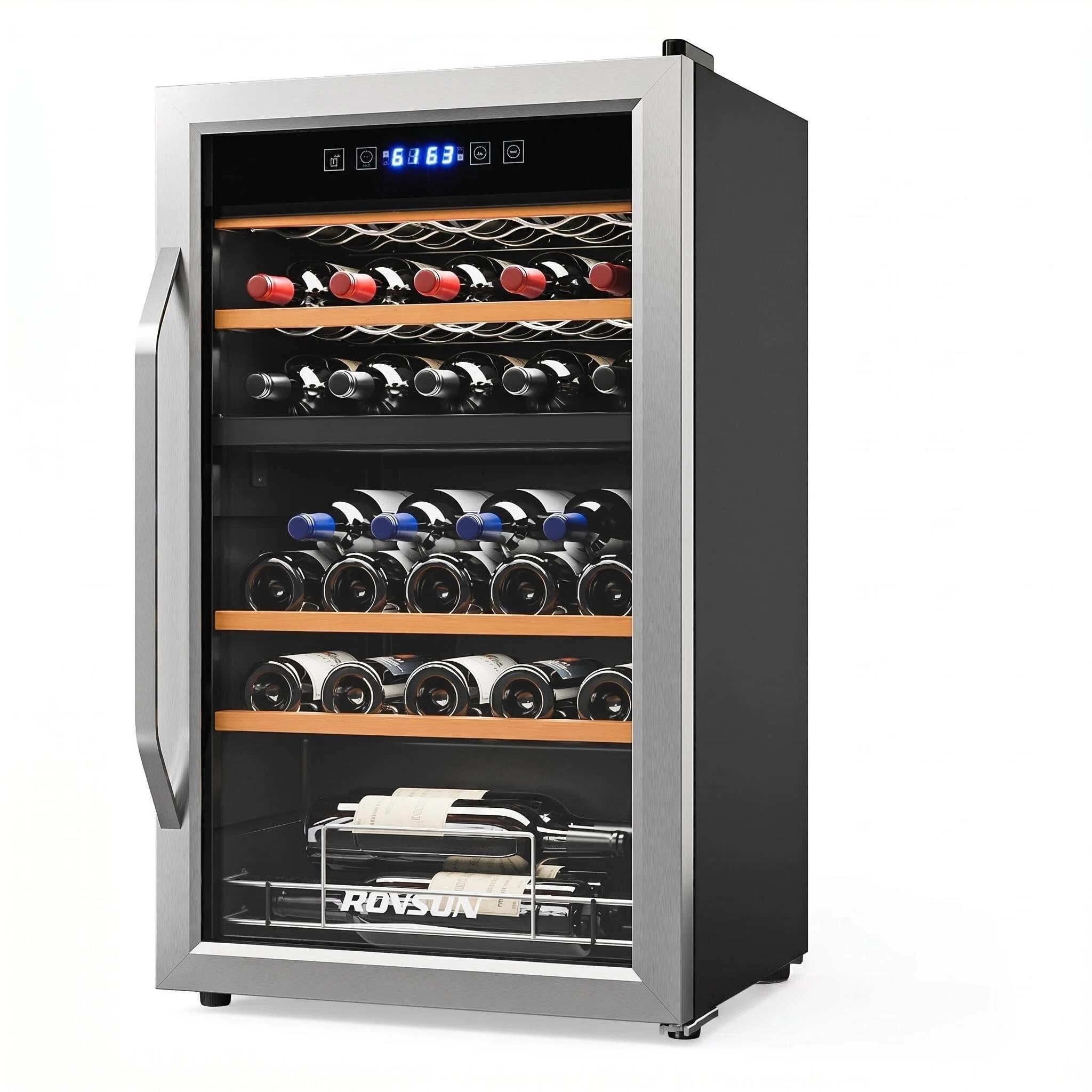 ROVSUN dualwine33 Wine Cooler White