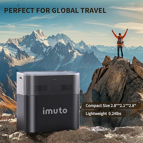 Miniatura 7 de imuto Cargador de batería AA recargable, cargador inteligente AA compatible con batería recargable de litio y NiMH, carga independiente de 8