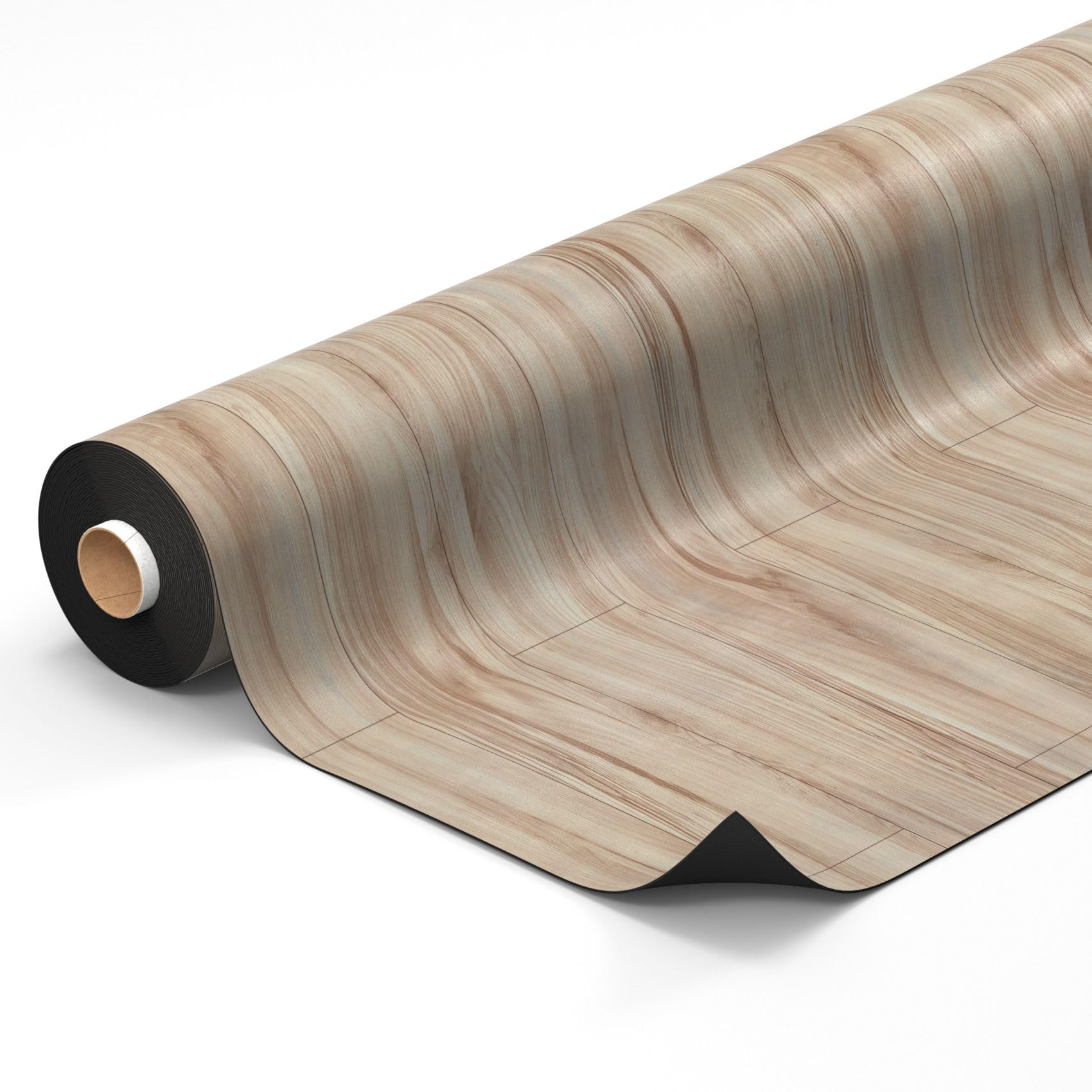 Rivestimento per pavimento in PVC al metro, in vinile, larghezza 140 cm, effetto legno, colore beige, 500 x 140 cm