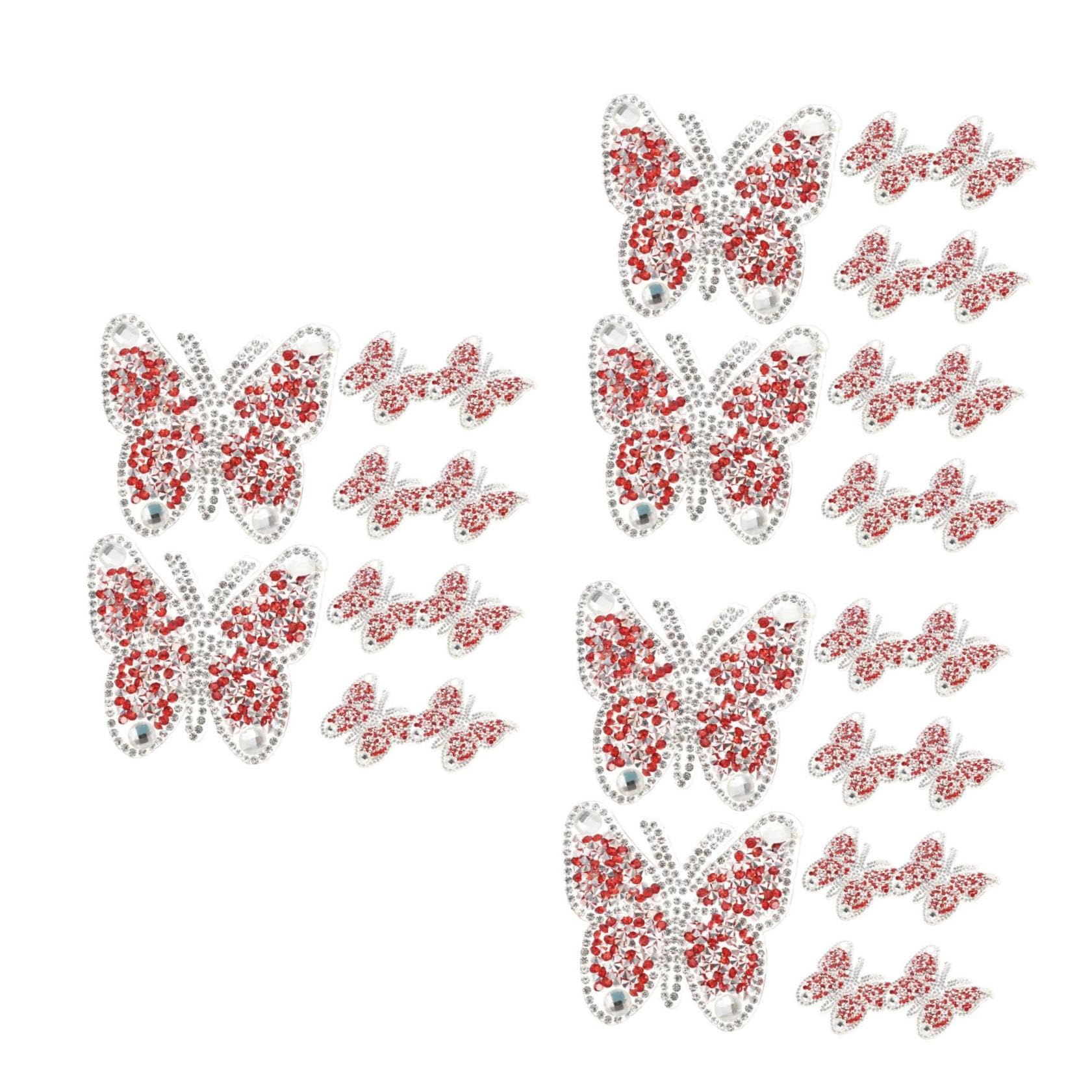 TEHAUX 30piezas Parches Decorativos Bordados Respaldo Adhesivo Para Ropa Parches De Costura Multiusos Para y Reparación De Prendas