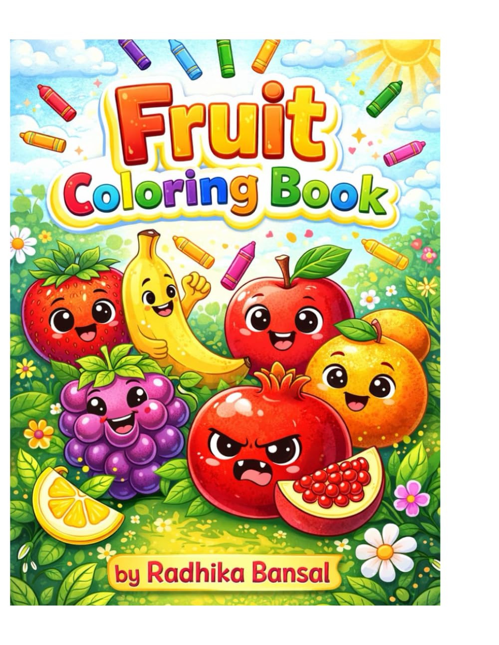 LITTLE ARTIST FRUIT COLORING BOOK