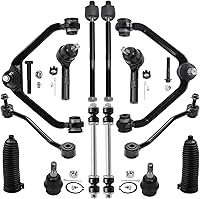 Vista 26 de Detroit Axle - Kit de suspensión frontal de 15 piezas para Jeep Grand Cherokee 99-04 1999 2000 2001 2002 2003 2004, brazos de control superior e