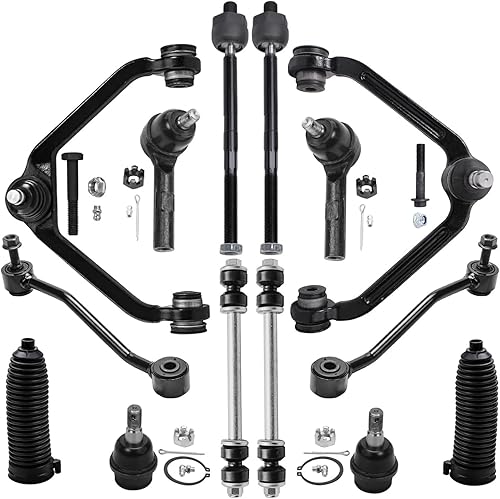 Miniatura 42 de Detroit Axle - 4WD Front End 14pc Kit de suspensión para Ford F-150 F-250 Expedition Navigator, 2 brazos de control superior 2 rótulas inferiores 2