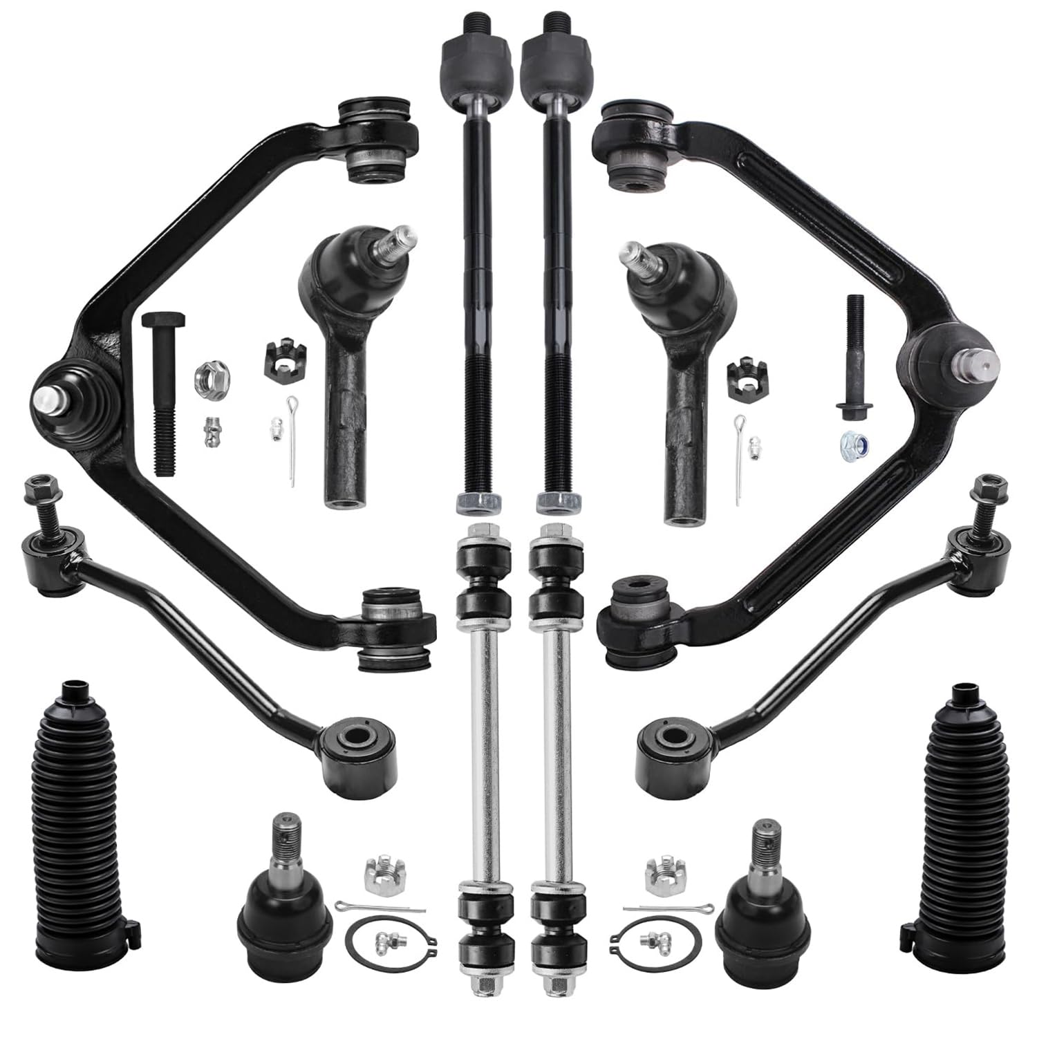Detroit Axle - 14pc Front End Kit for 2001 2002 2003 Ford Explorer Sport