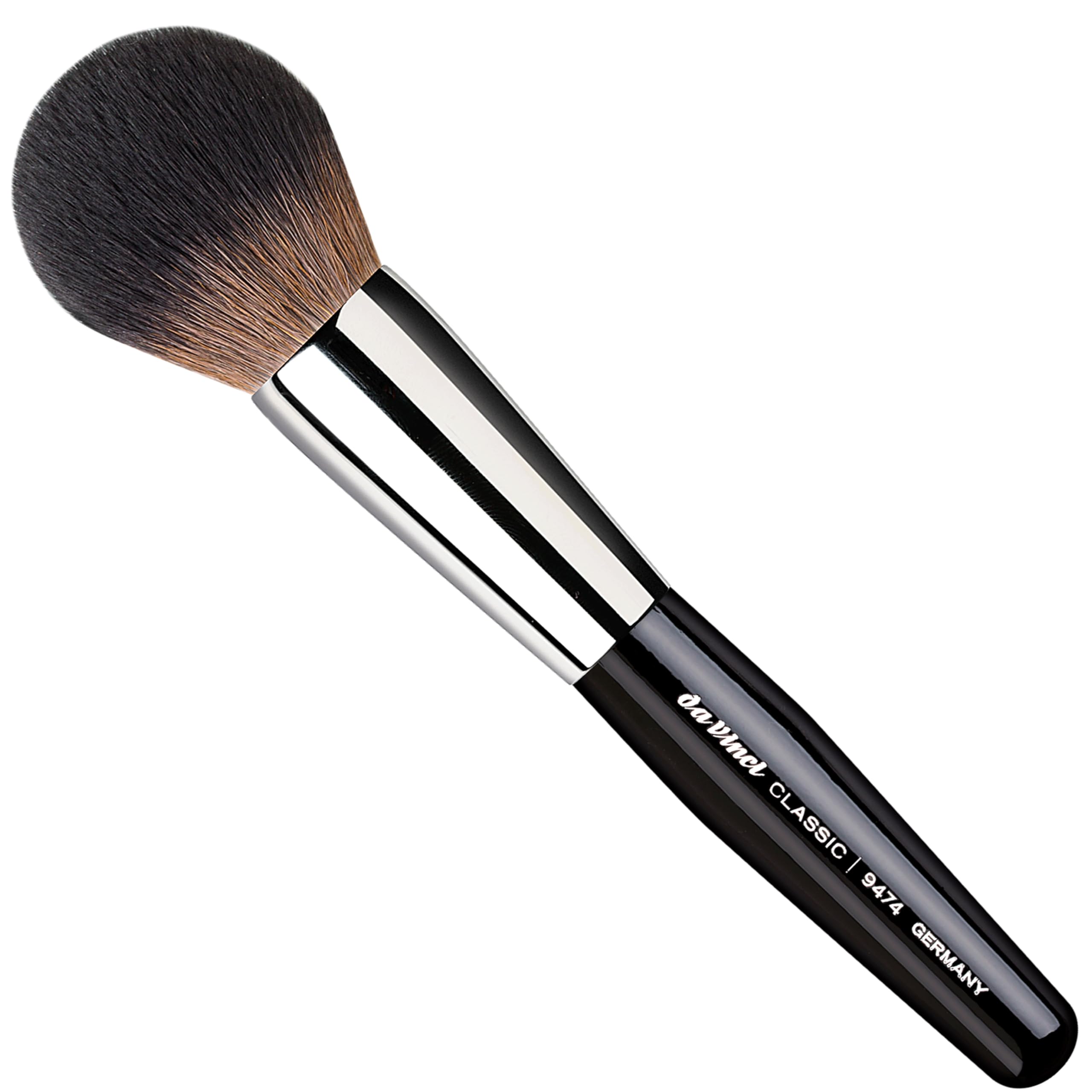 da Vinci, CLASSIC Puderpinsel, groß, wellige Kunstfasern, ideal für gleichmäßiges Auftragen von Puder, perfektes Makeup Tool für ein makelloses Finish | Extrafeine, wellige Kunstfasern – perfekt abgestimmt für präzises Auftragen von gepresstem und losem P