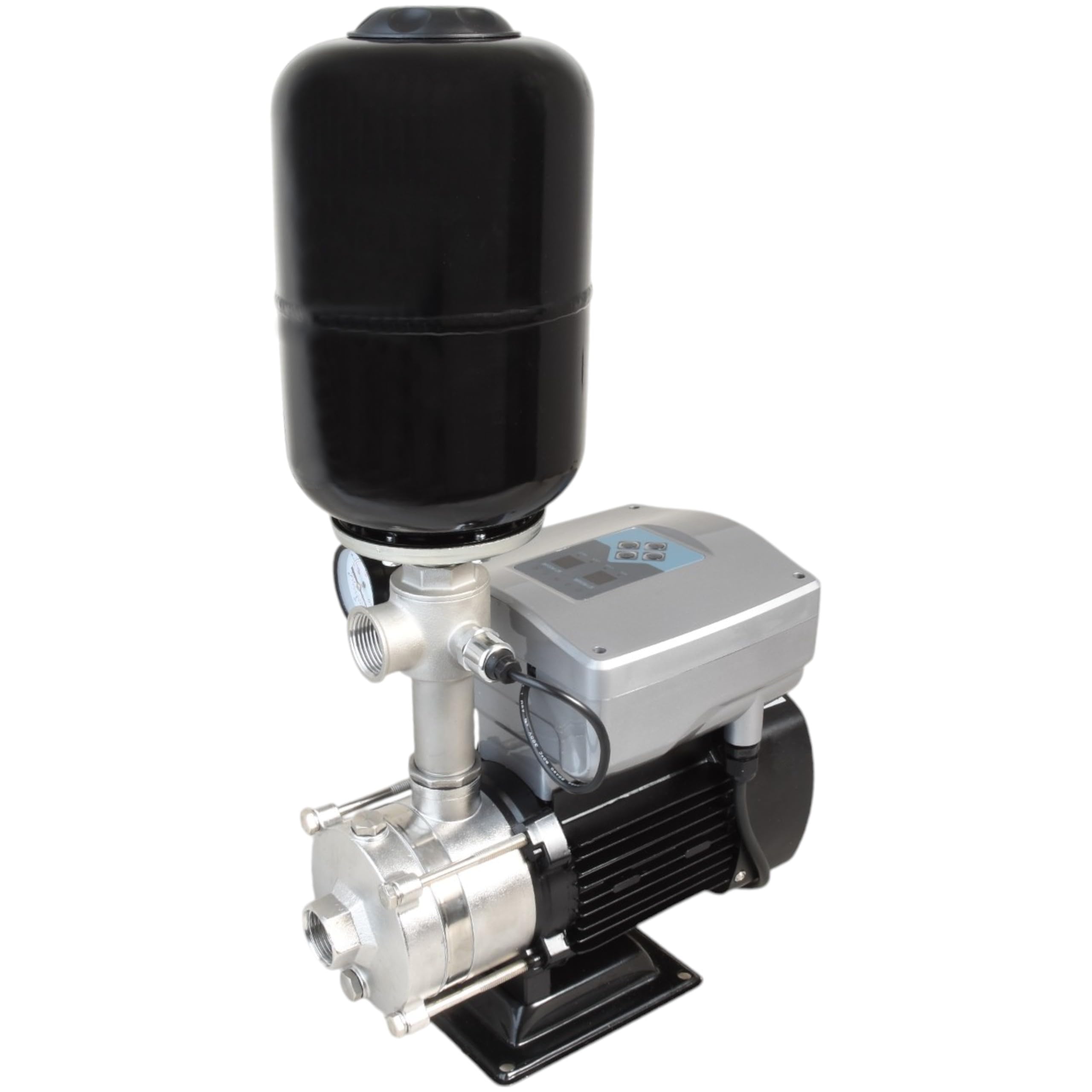 Intelligente Wasserpumpe ALPINOX PRO 2 AUTO (750 W 5400 l/h Förderhöhe 54m) - mit Inverter Frequenzumrichter - Membrankessel - Leise Betrieb - Moderne Gartenpumpe Hauswasserautomat - Trockenlaufschutz