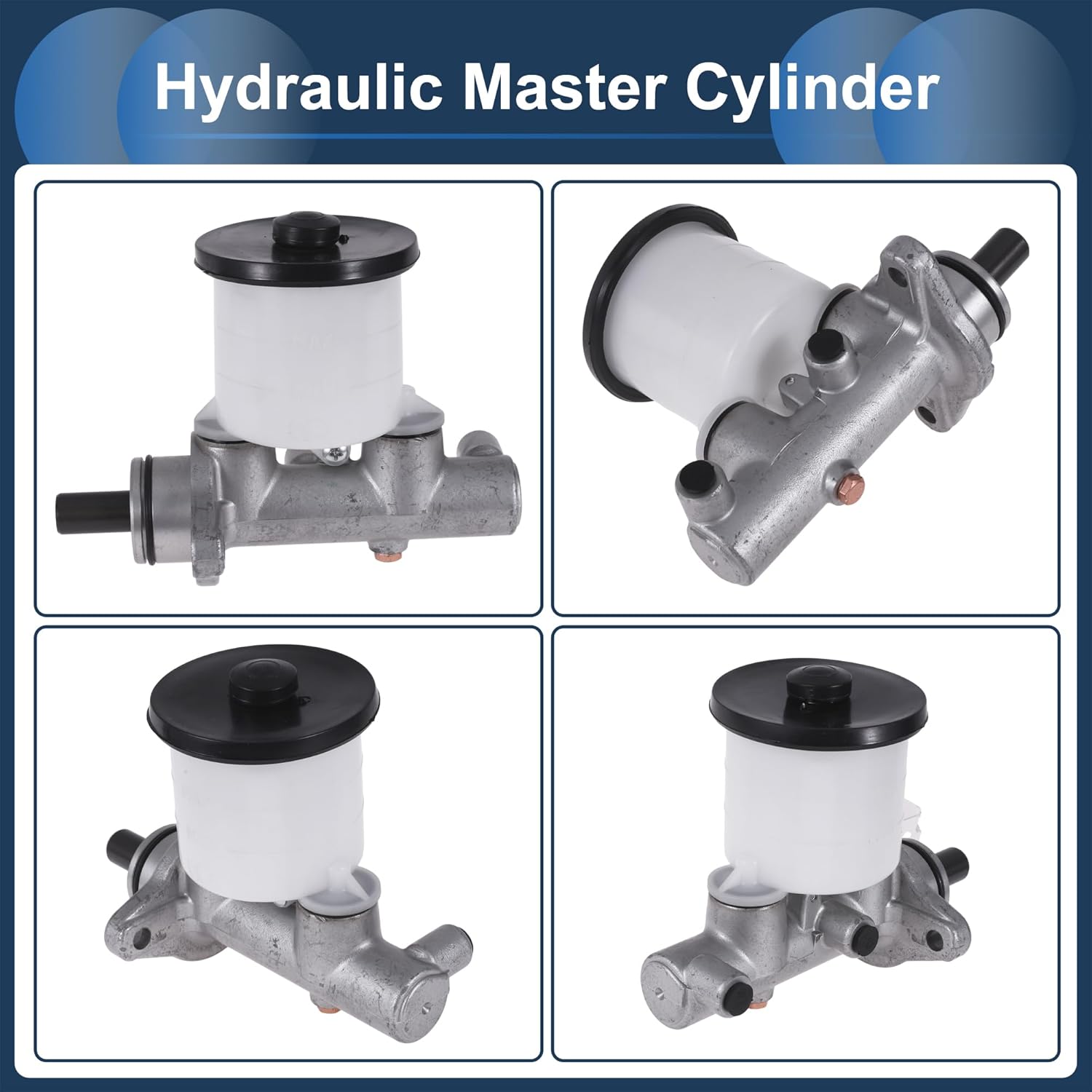 Brake Master Cylinder with Reservoir No.5110070A00/‎5110083470 for Suzuki Samurai 1986-1988 Hydraulic Master Cylinder Aluminum Alloy Plastic 1 Pcs