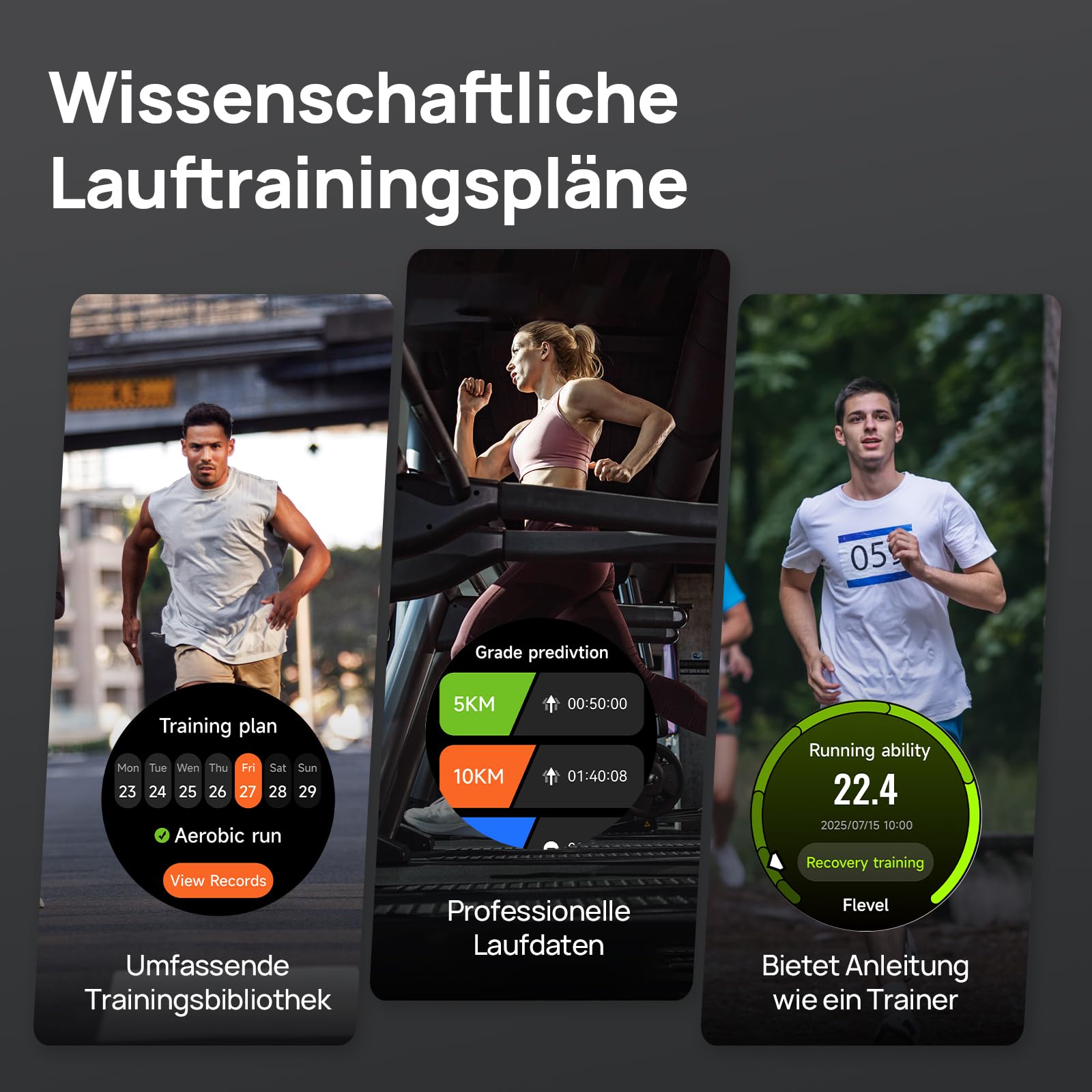 Mibro GS Active2 GPS Laufuhr Herren Smartwatch – Dual-Band GPS, 39g | 1,32" AMOLED Display, VO2max Trainingsplan, Sportuhr für Laufen, Jogging & Marathon Training, Outdoor Sport (Dunkelgrau)