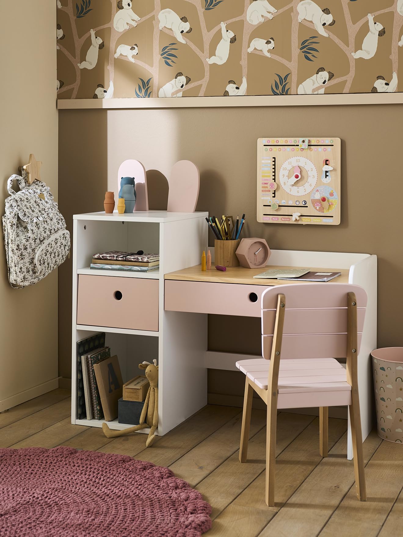 VERTBAUDETBureau Maternelle BUNNYblancTU