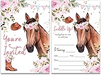 Vista 13 de Soiceu Safari Wild One - Invitaciones de primer cumpleaños con sobres, juego de 20 animales de la selva para niño