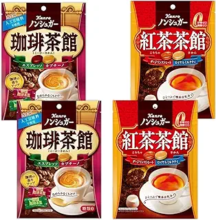 ノンシュガー 紅茶茶館 珈琲茶館 72g ×4袋 飴 キャンディ GOSオリジナル