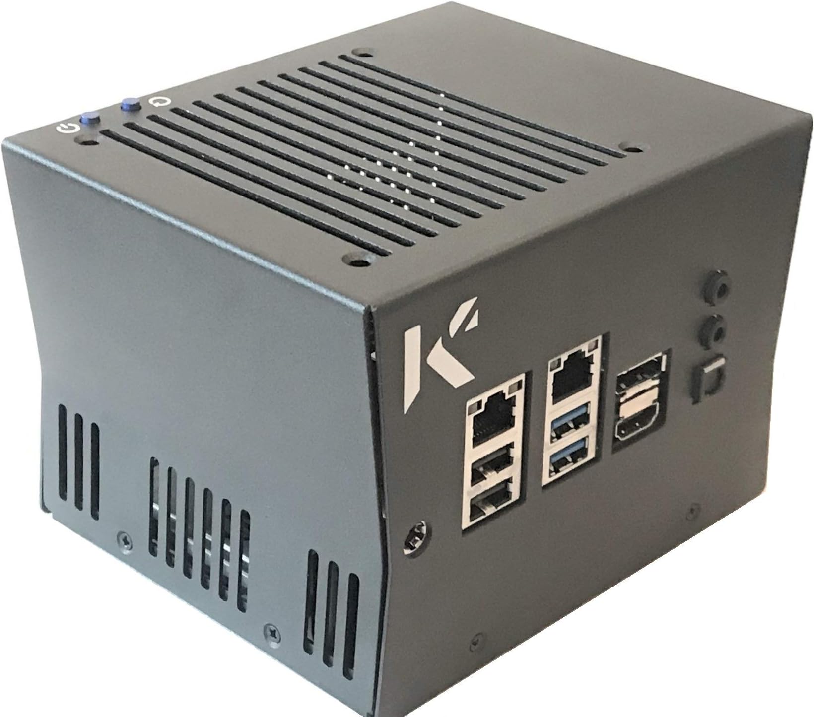 KKSB Odroid H2 Case - Black Steel with 92x92x25 Cooling Fan