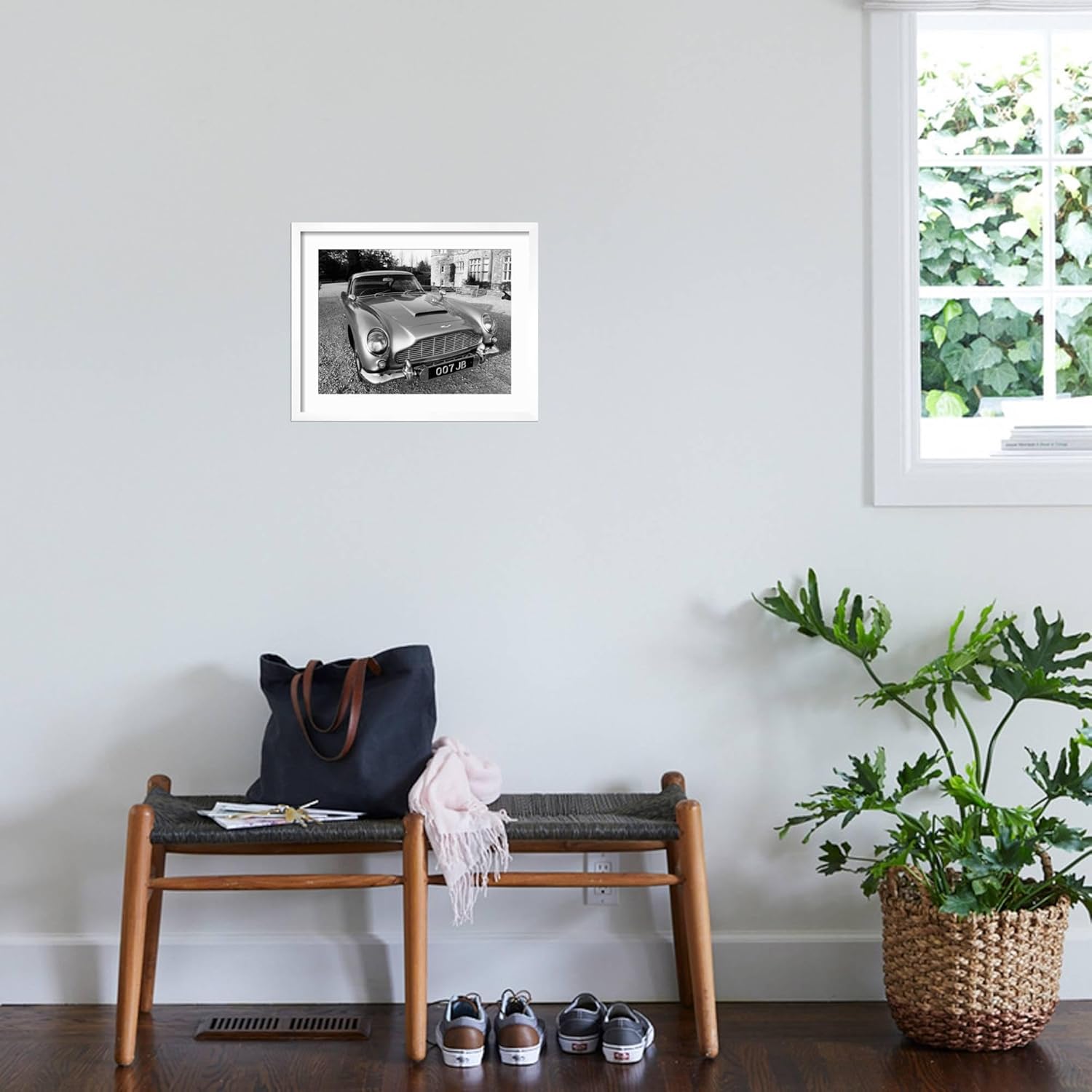 ART.COM Wall Art Prints James Bond's Aston Martin DB5, Used in the Film Goldfinger, Transportation Decor, 16" x 12"
