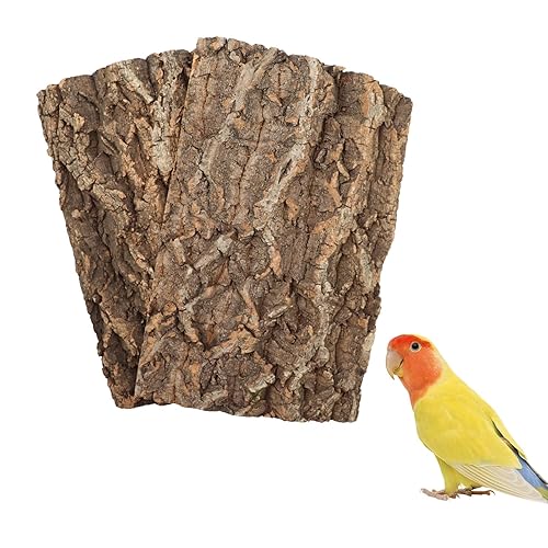 2 Pack 22 x 14 Inch 100% Natural Cork Perch, Bird Cork Seat Boards, Birdcage Bark Decor Accessories Toy for Birds Parakeets Budgie Parrot Cockatiel Hamster Guinea Pig Rat - 22×14 Inches