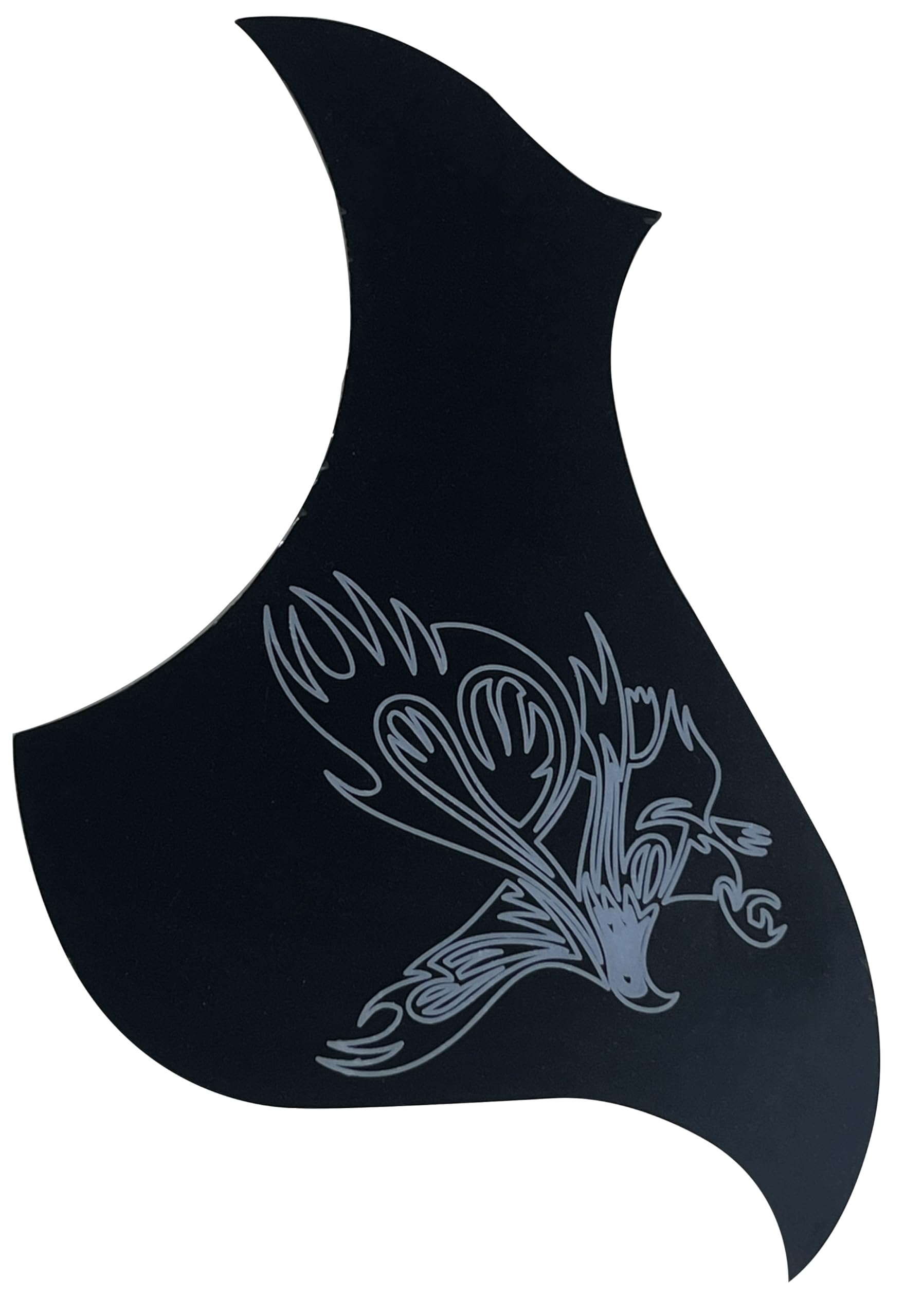 For fit Gibson songwriter Style Self Adhesive Acoustic Guitar Pickguard Scratch Plate (Black?eagle?)