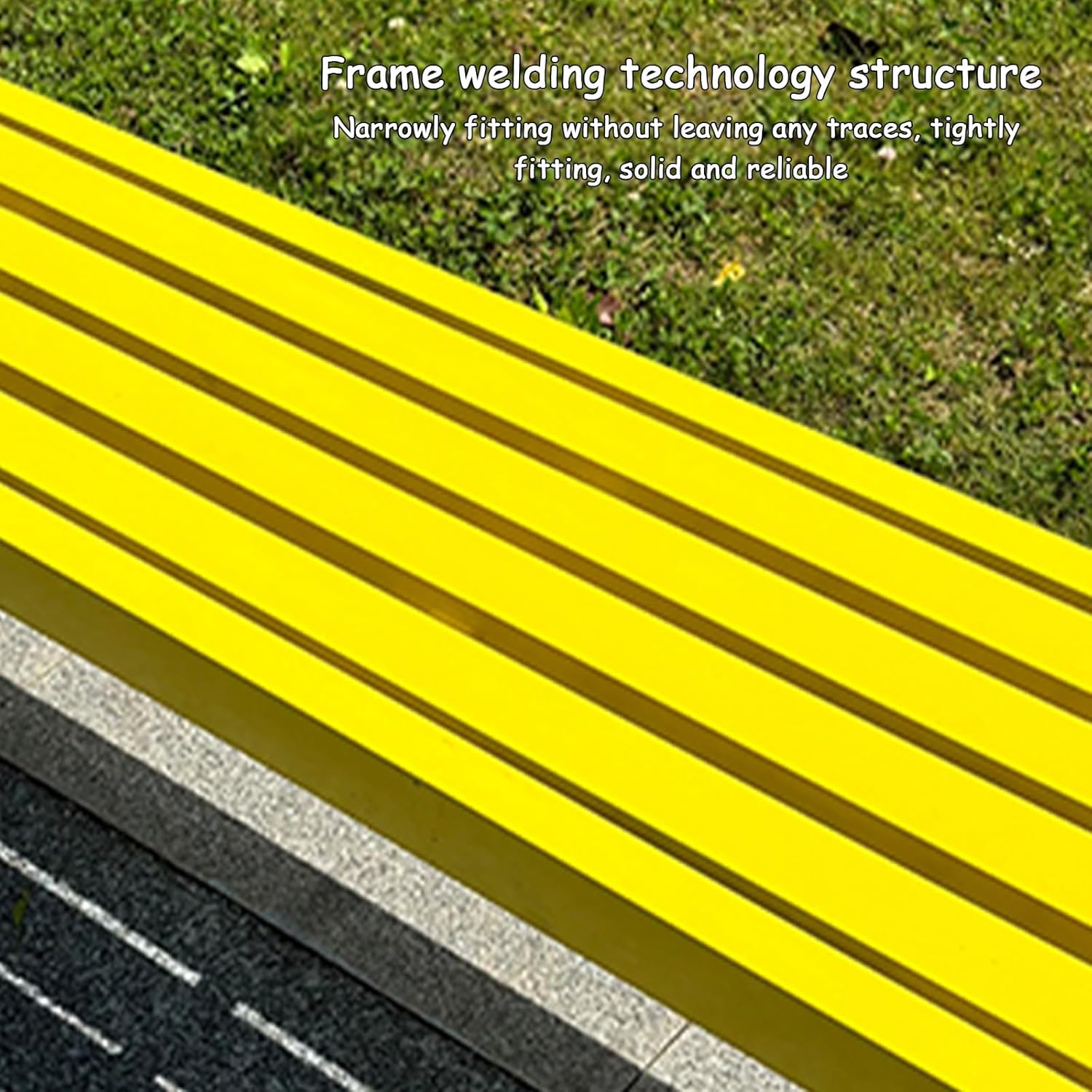 Metal Bench, Garden Bench for Outside, Backless, Outdoor Park 2-Person Seat，Garden Furniture(Pink,100cm)